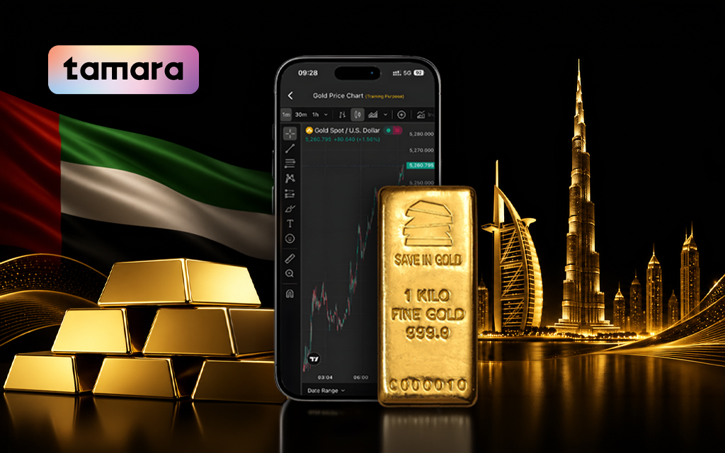 سعر الذهب اليوم في الإمارات | اشترِ الذهب عبر تمارا وطرق دفع مرنة